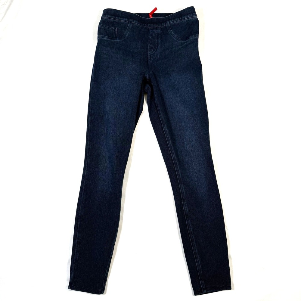 Spanx Jean-Ish Ankle Leggings Women's S Skinny High‎ Rise Stretch Denim Shaping